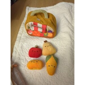 Carter's Plush Farmers Market Fruits Vegetables Crinkle Rattle Squeaker